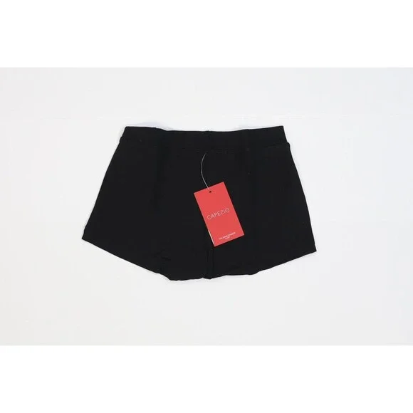 Capezio Shorts Womens XS Black Boycut Low Rise TB113 Dancewear Stretch Athletic - Picture 5 of 12